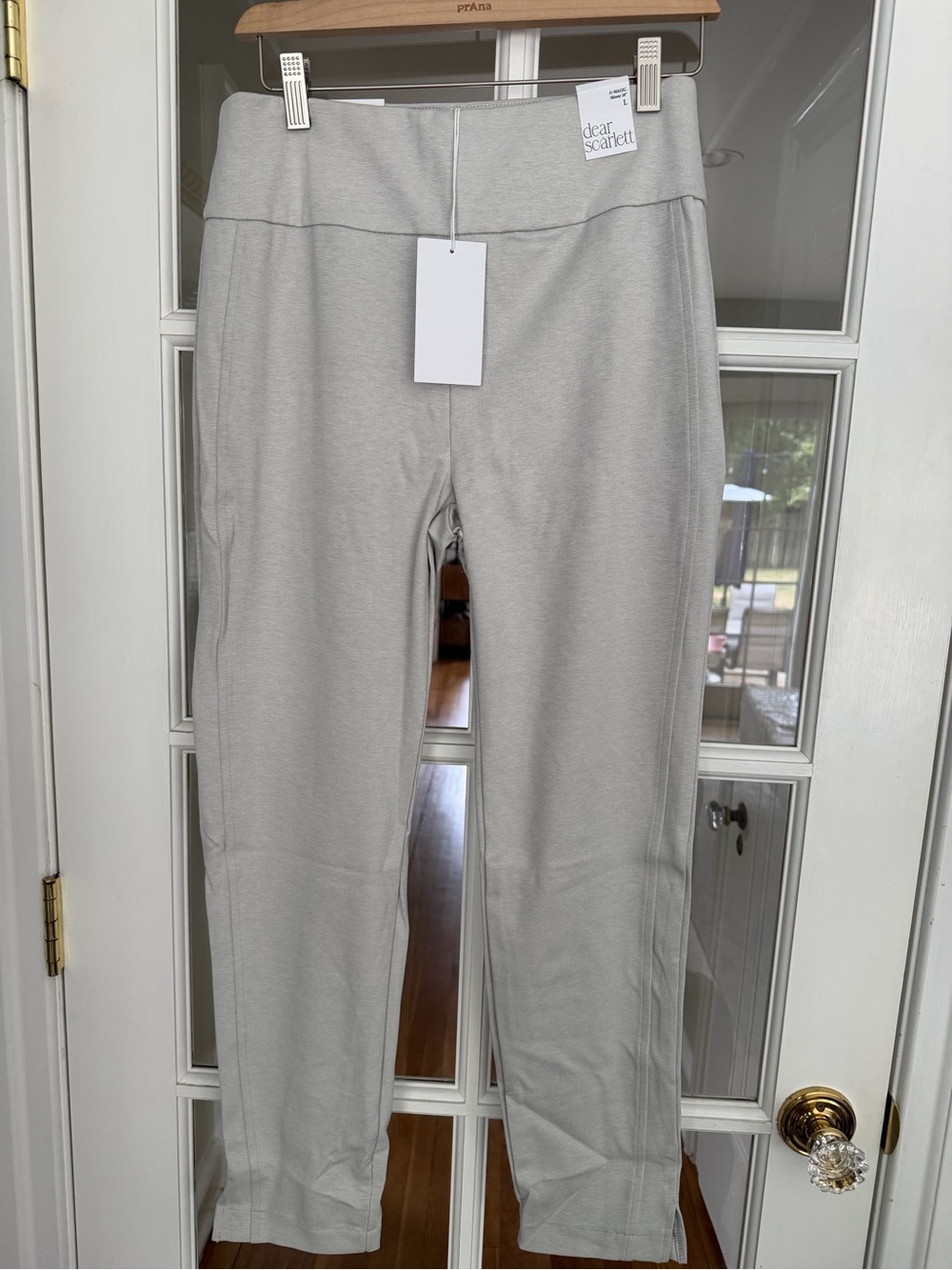Dear scarlett Light Gray Straight-Leg Pull-On Pants